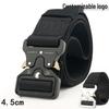 4.5cm Quick Release Nylon Tactical Belt - Customizable Logo, Military and CS Training Compatibility
