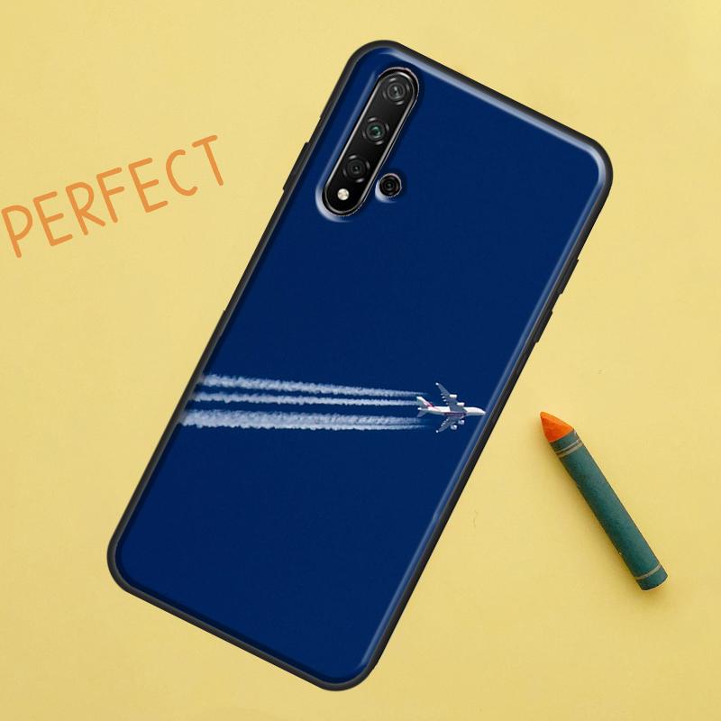 Чехол Самолет Самолет Самолет Для Huawei Nova 10 9 SE 11 Pro 12i 11i 8i Y60 Y70 Y90 Y61 Y91 Y72 Y73 P20 P40 P30 Lite