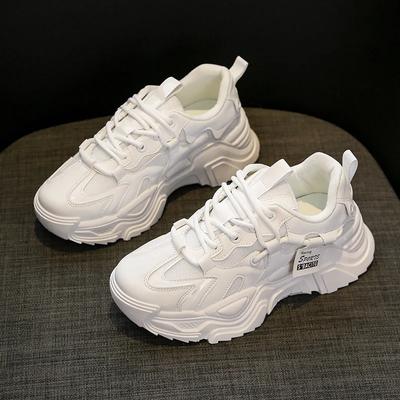 Модная модная обувь на платформе для женской уличной обуви на шнуровке повседневная дышащая массивная обувь женская нескользящая zapatillas mujer