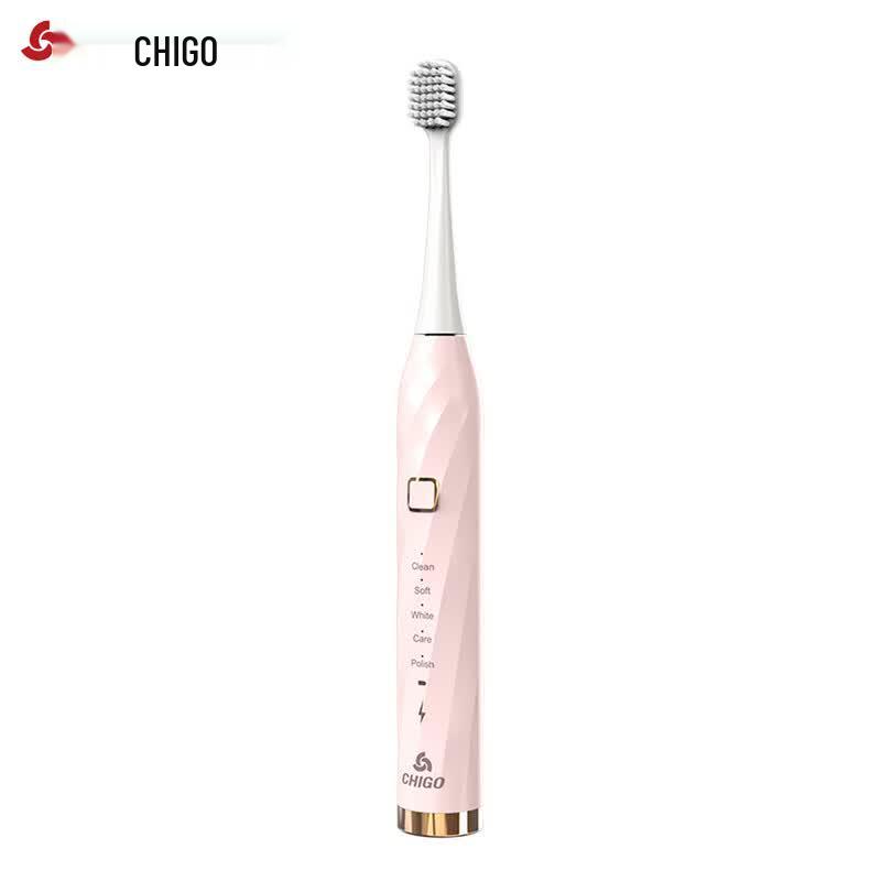CHIGO Rechargeable Sonic Electric Toothbrush CN plug (adapter included)