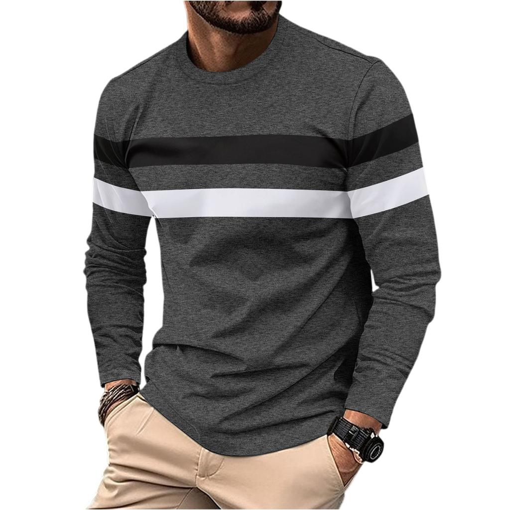 Men's T Shirt O-Neck Clothing Apparel Outdoor Long Sleeve Print Fashion Designer Vintage