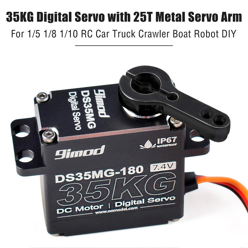 9IMOD 35KG Servo Adjustable Bracket 180°/270° IP67 For 1/6 1/8 1/10 1/12 RC Car Boat Plane