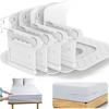4Pcs Invisible Bed Sheet Fixing Fasteners Detachable Home Bedding PP Clips