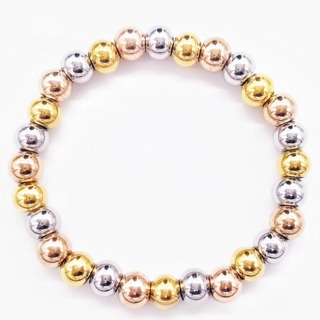 8MM Stainless Steel Bracelet Women Bead Bracelet for Women Men Jewelry Couple Bracelet Charm Bracelet Jewelry Accessory Gift