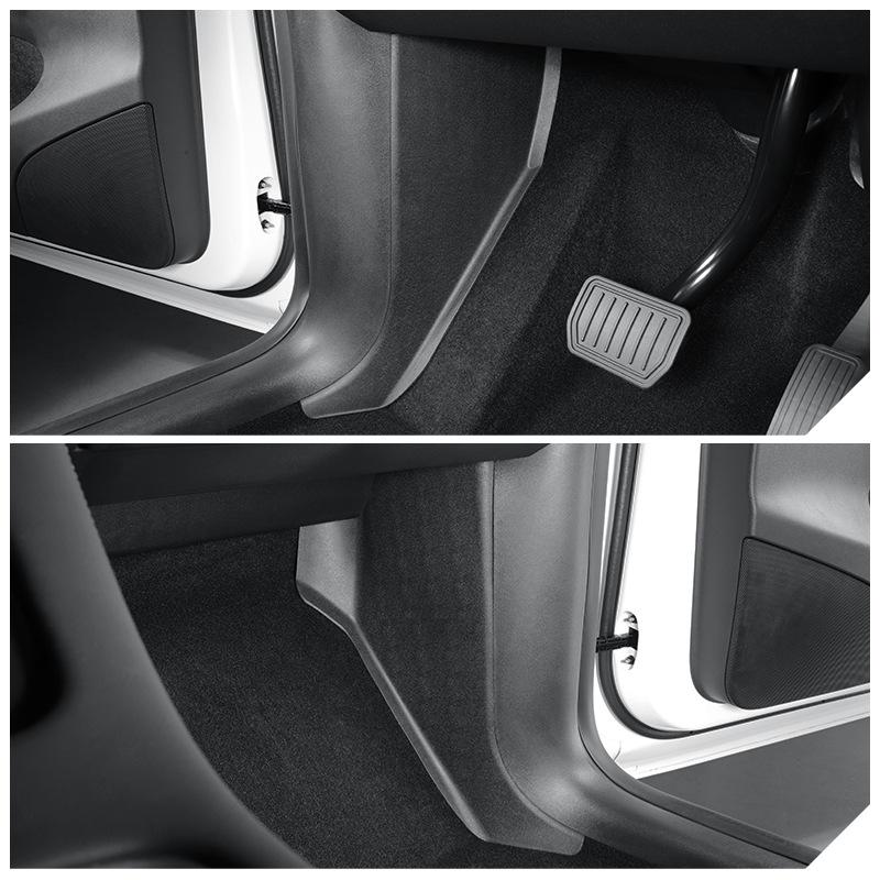 Автомобильная наклейка для Tesla Model Y 2023-2025 Дверь водителя и пассажира Противоударные накладки от пинков Передняя защитная пластина Приветственная накладка на порог