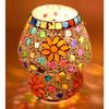 Мозаичная стеклянная лампа в форме гриба для украшения дома/офиса/фестиваля (Лампа в комплект не входит)  (Настольная лампа 17 см)