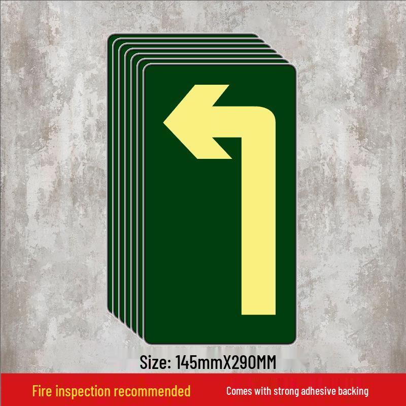 Luminous Self-Adhesive Floor Sticker for Fire Exit and Evacuation Pathway