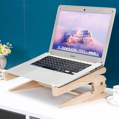 Универсальная деревянная подставка для ноутбука для стола 10-17 дюймов Macbook Air Pro 13 15, съемный деревянный держатель для ноутбука, аксессуары