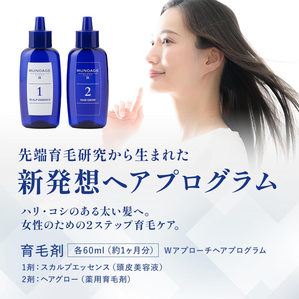 MUNOAGE W Approach Hair Program средство для восстановления волос 2 STEP сыворотка для кожи головы средство для восстановления волос средство для восстановления объема волос профилактика послеродового выпадения волос подарок