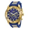 Мужские часы Invicta Pro Diver из нержавеющей стали, кварцевые, с полиуретановым ремешком, синие, размер 25 (модель: 20280)