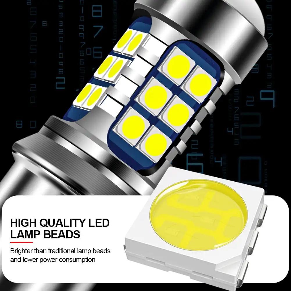 1x Автомобильный светодиодный фонарь T15 W16W 1156 BA15S P21W T20 7443 7440 W21/5W 3157 3156 P27/5W светодиодный фонарь заднего хода дневного света