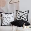 Nordic Simple Black and White Pillow Case Living Room Sofa Pillow Model Room Hotel B&B Home Cushion