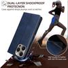 Fashion Leather Wallet Case for iPhone 16 Pro Max 16 Plus Magnetic Flip Case Protective Cover for 16 Pro Book Case Card Holder