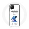 Case for Samsung Galaxy A22 4G Lilo and Stitch Ohana Quote White