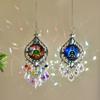 Chakra Sun Catcher Handcrafted Faux Crystal Suncatcher Zen-Inspired Prism Hanging Decoration for Home Window Yoga Practitioners
