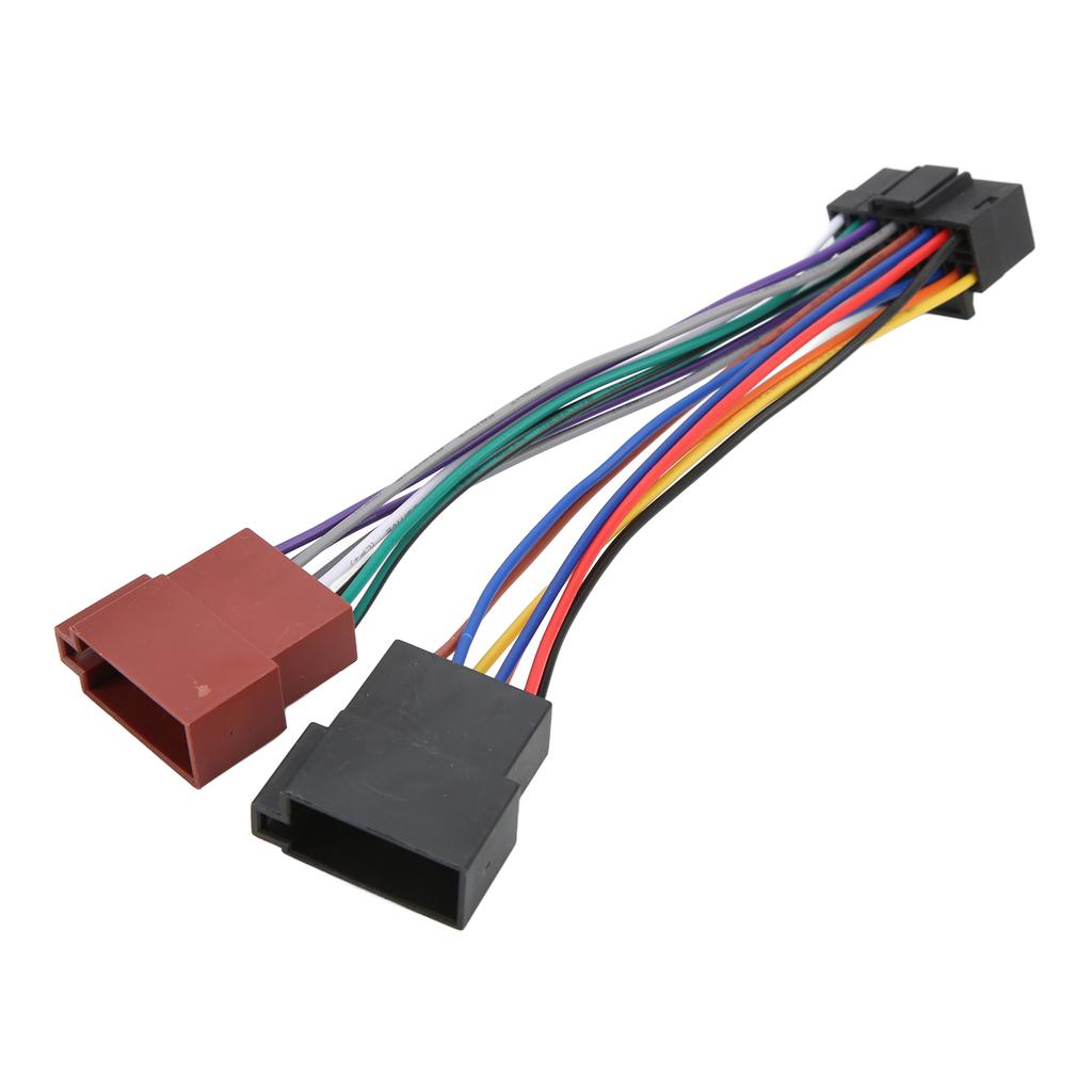 Car Audio Wire Plug Harness 16Pin ABS Plastic Replacement for Radio Receiver