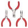 3pcs Red Mini Pliers Set Plastic Wire Stripping Pliers Portable Cutter Wire Pliers  Worker