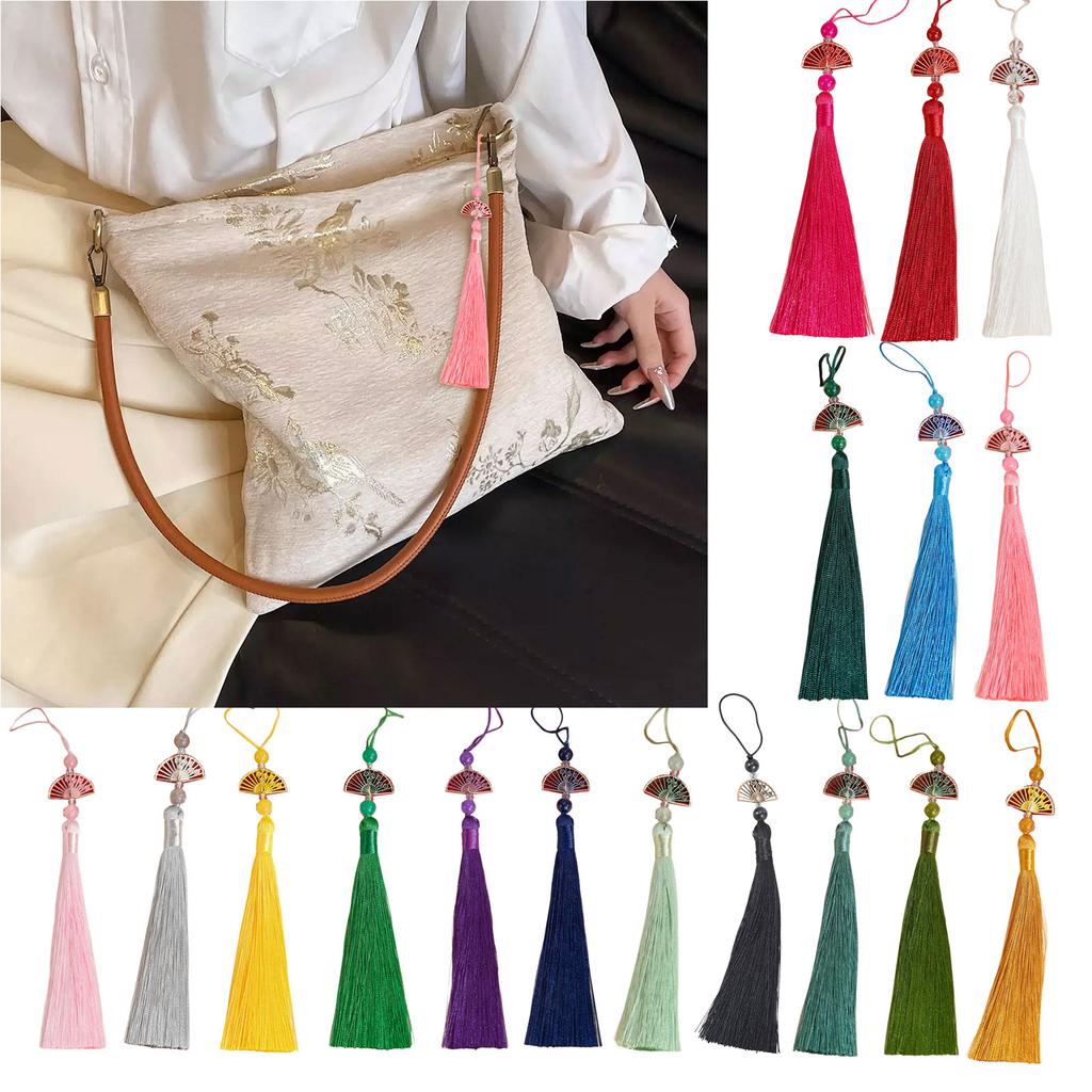 Традиционная кисточка-подвеска Хан Фу с благоприятными узорами веера для ценителей культуры и моды