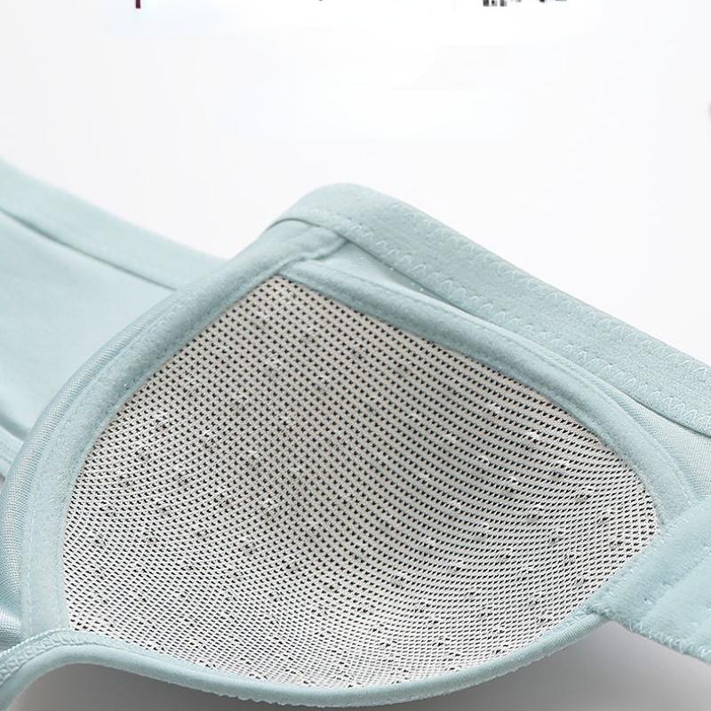 Front Buckle Anti-sagging Gathering Collection Side Breast No Steel Ring Ladies Fat Large Size Thin Underwear Bra