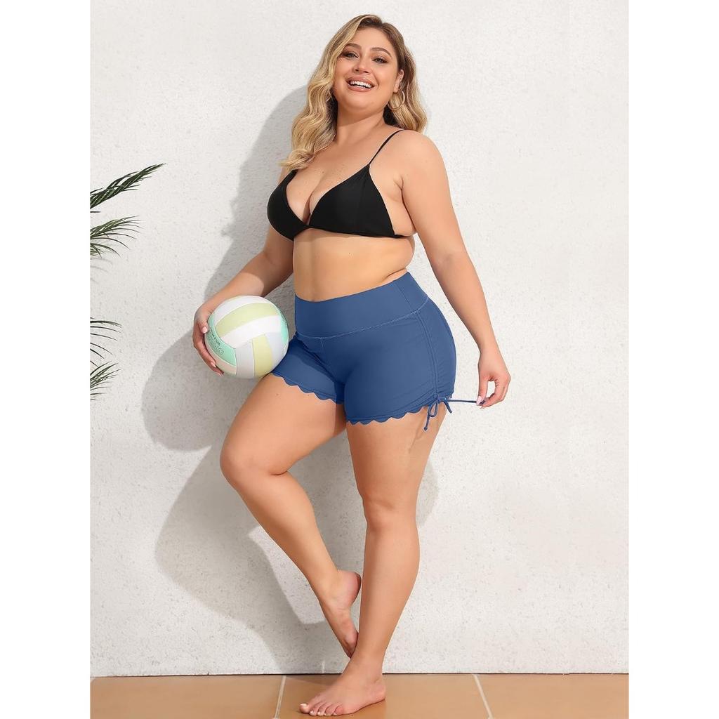 Charmleaks Женские шорты для плавания Шорты для купальника с высокой талией Шорты для плавания с нижней частью