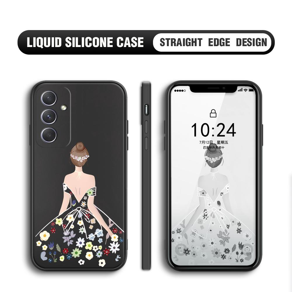 Чехол для телефона с мультяшным красочным узором, квадратный, жидкий силикон, TPU, полное покрытие камеры, противоударный защитный чехол для Samsung Infinix Tecno