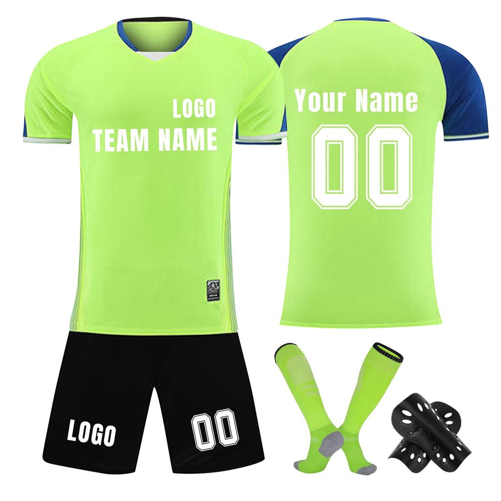 Personalised Shirts Kit Mens Girls With Name Number Custom Football Jerseys For Boys Training Suit