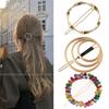 Silver Round Barrettes Gold Geometric Hairpin New Metal Hair Clips Women