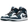 Мужские кроссовки Air Jordan 1 Mid Armory Navy Blue Black White 554724-411