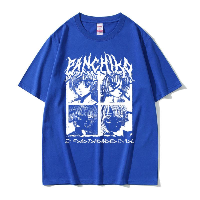 Panchiko DEATHMETAL Album Graphic Print Tshirt Unisex Hip Hop Oversized T Shirt Male Vintage Tshirt Unisexs Casual 100 Cotton Tees