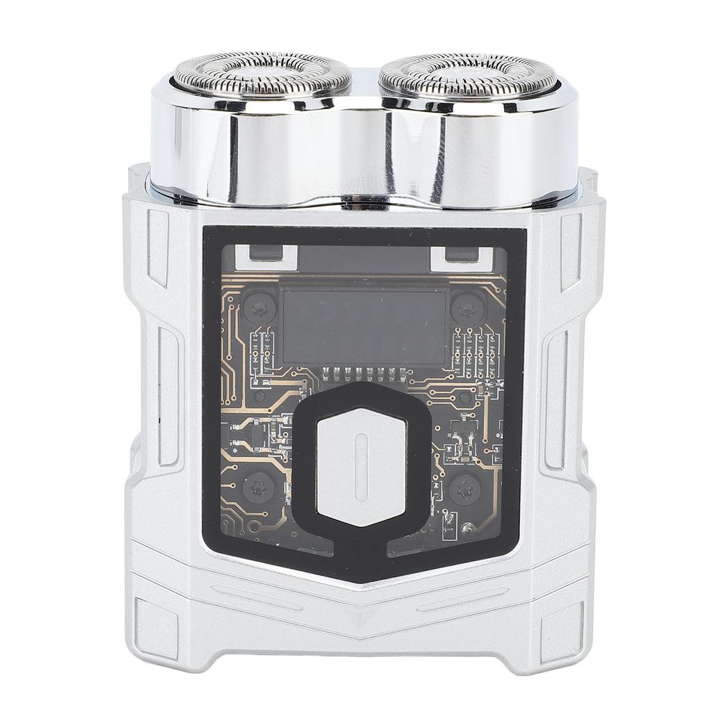 Mini Beard Trimmer IP7 Waterproof Wet and Dry Zinc Alloy LED Display Rechargeable Self Sharpening