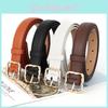 Geometric Pu Leather Ladies Belt With Alloy Buckle For Fashion Casual Wear