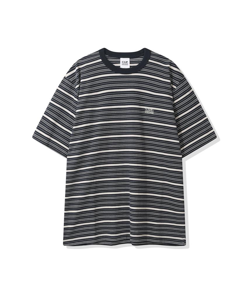 CGP Multi-Stripe Short-Sleeve T-Shirt - Dark Navy