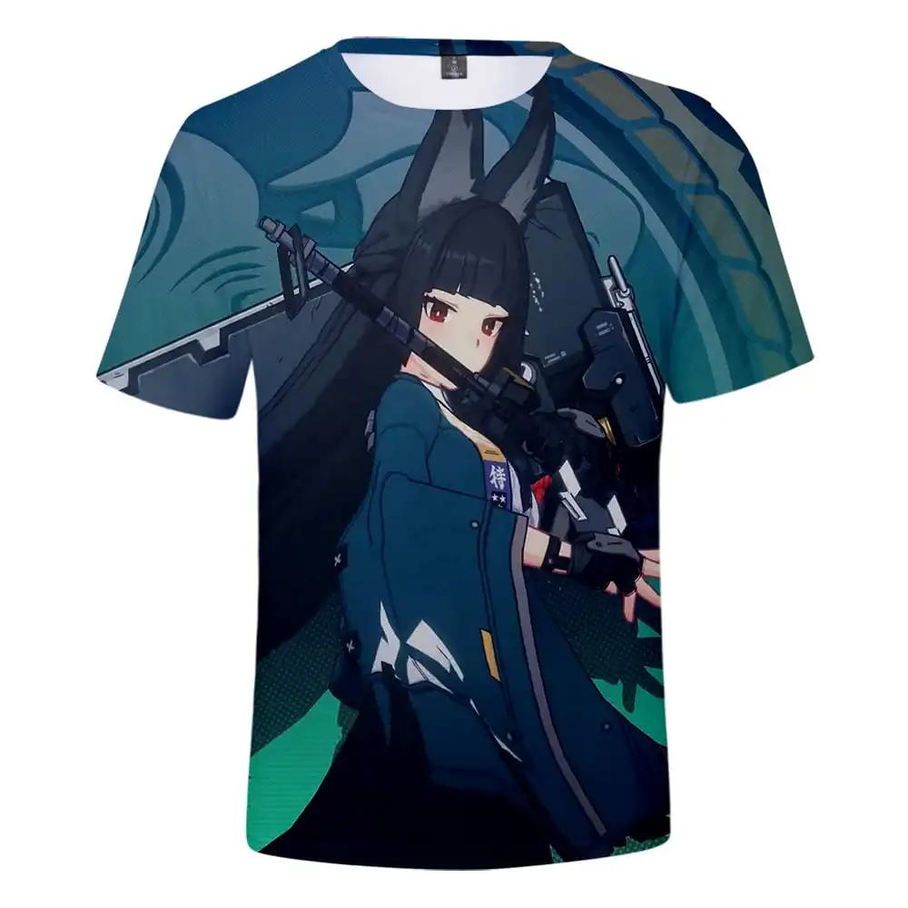 Футболка Zenless Zone Zero Game 3D Printed Oversize мужская футболка уличная мода круглый вырез с коротким рукавом мужская одежда
