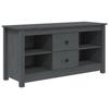 VidaXL TV Stand Grey 103x36.5x52 Cm Solid Pine Wood 814571