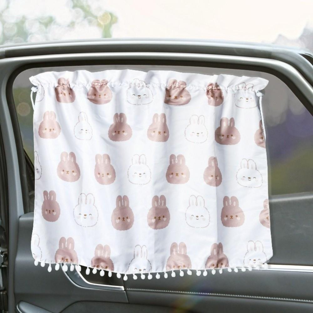 Embroidered Car Window Sunshade UV Protection Rear Side Window Curtain For Kid Baby Children