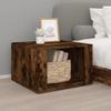 816557 vidaXL Bedside Table Smoked Oak 57x55x36 Cm Engineered Wood
