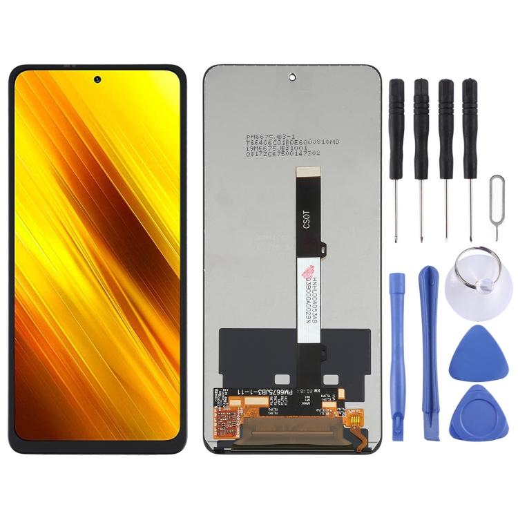 Полный комплект ЖК-экрана и тачскрина для Xiaomi Poco X3/Redmi Note 9 Pro 5G/Mi 10T Lite 5G M2010J19SC M2010J19CG M2007J17G