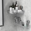 Shower Room Suction Cup Storage Shelf Basket Home Bathroom Organizer Floating Shelf Decorative Easy Install Bathroom Accessories