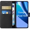 Coque pour Google Pixel 10a - Portefeuille Noir Rabat Clapet Aimanté Rangement Cartes Phonillico®