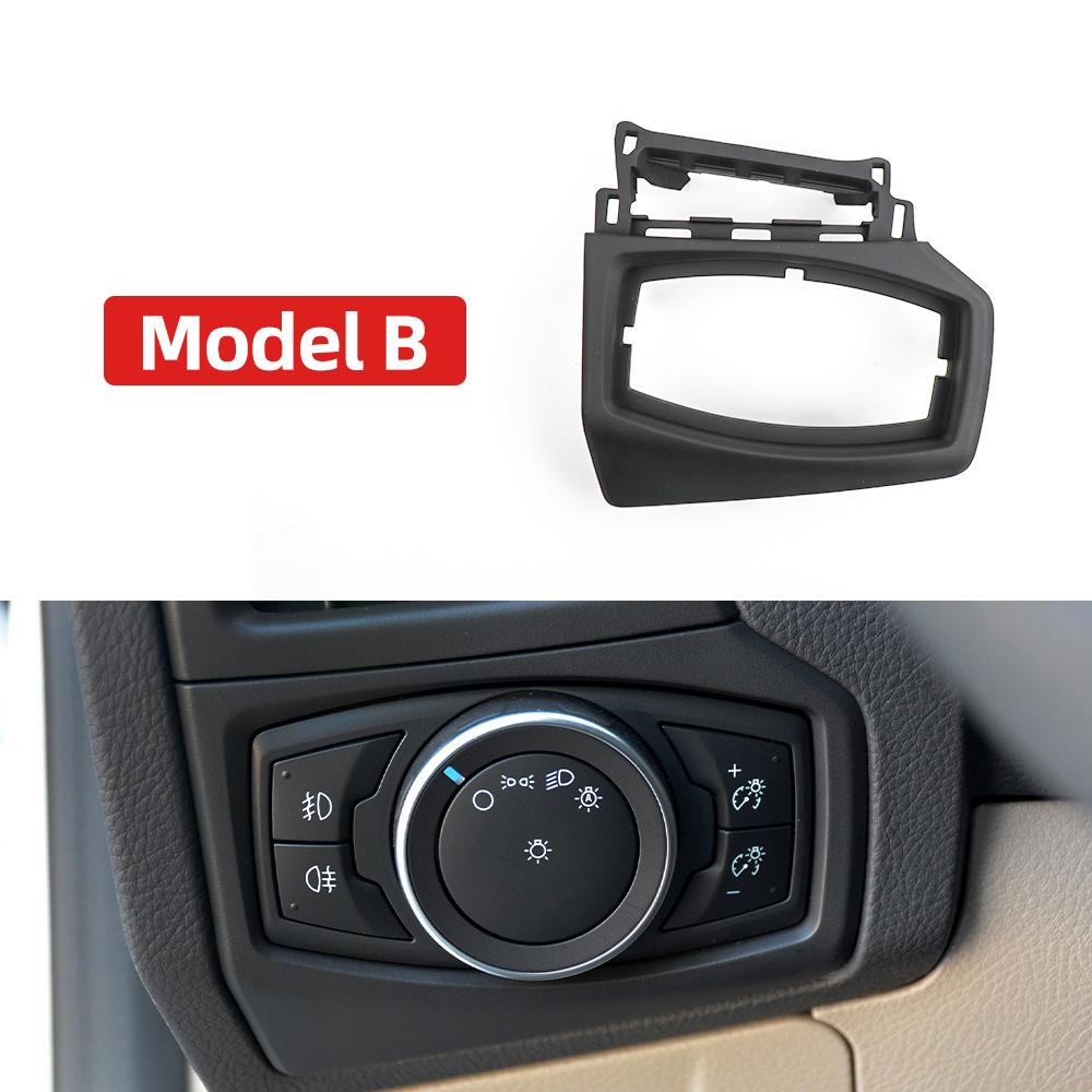 LHD Car Headlight Switch Trim Frame Panel Cover Configuration For Ford New Focus 2012 - 2018 2017 2016 2015 2014 2013