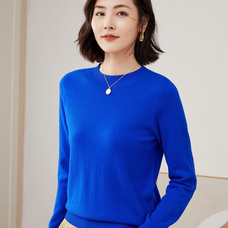 Женский свитер из 100% мериносовой шерсти, СОВРЕМЕННЫЙ НОВЫЙ кашемировый свитер SAGA, вязаный пуловер, зимний теплый женский джемпер, вязаный топ