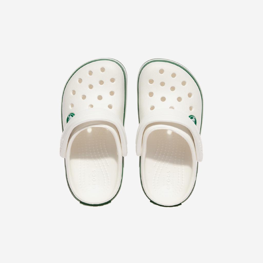 [Crocs] Crocband Clog Toddler [CRS207005-WHITE/GREEN IVY]