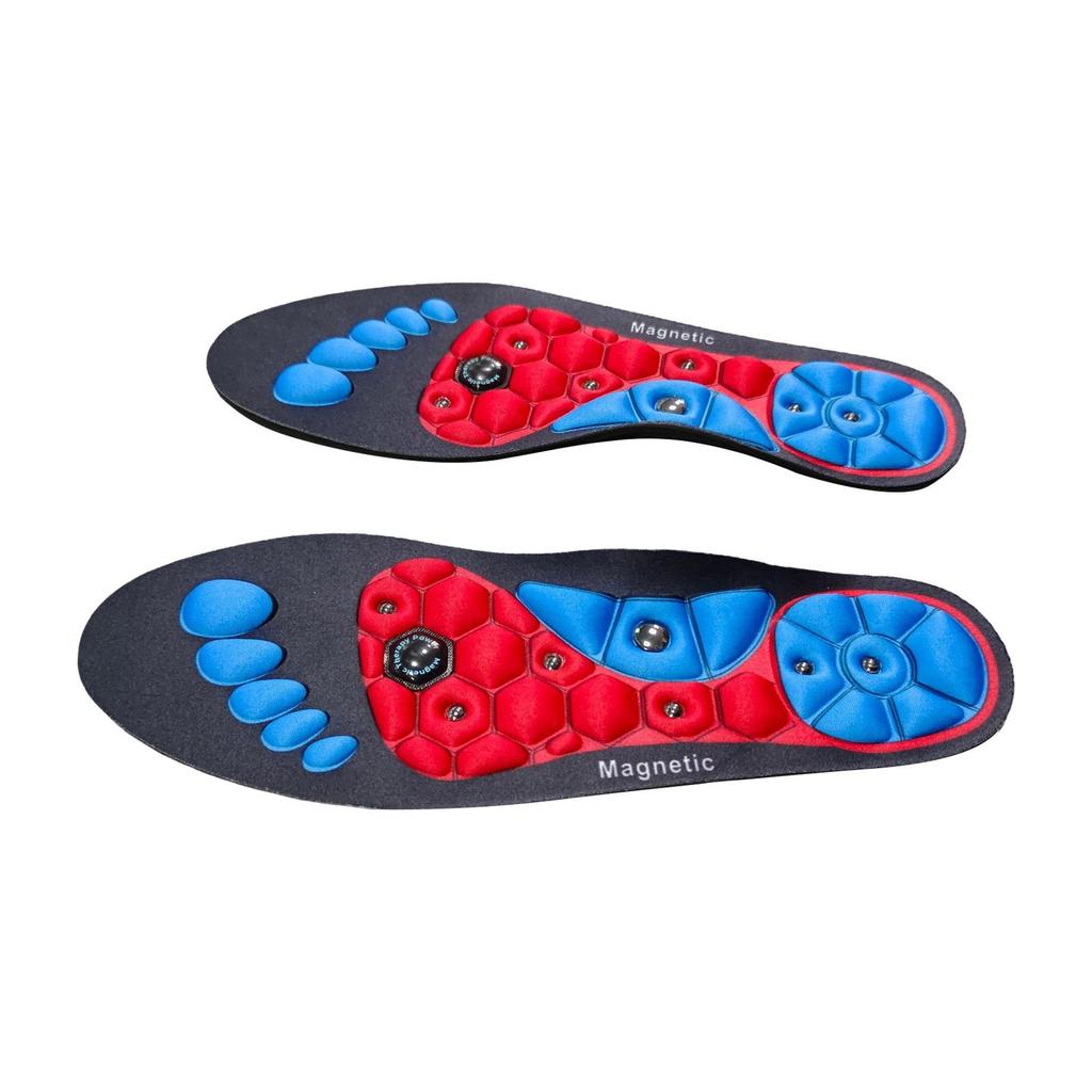 1 Pair Acupressure Foot Insoles for Men Women Orthopedic Gel Comfort Magnetic Shoe Inserts with Foot Magnets Magnetic Technology Arch Support Insole