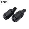 2 Pin DIN Female Socket Pair Speaker Connectors with Screw Terminals for Use