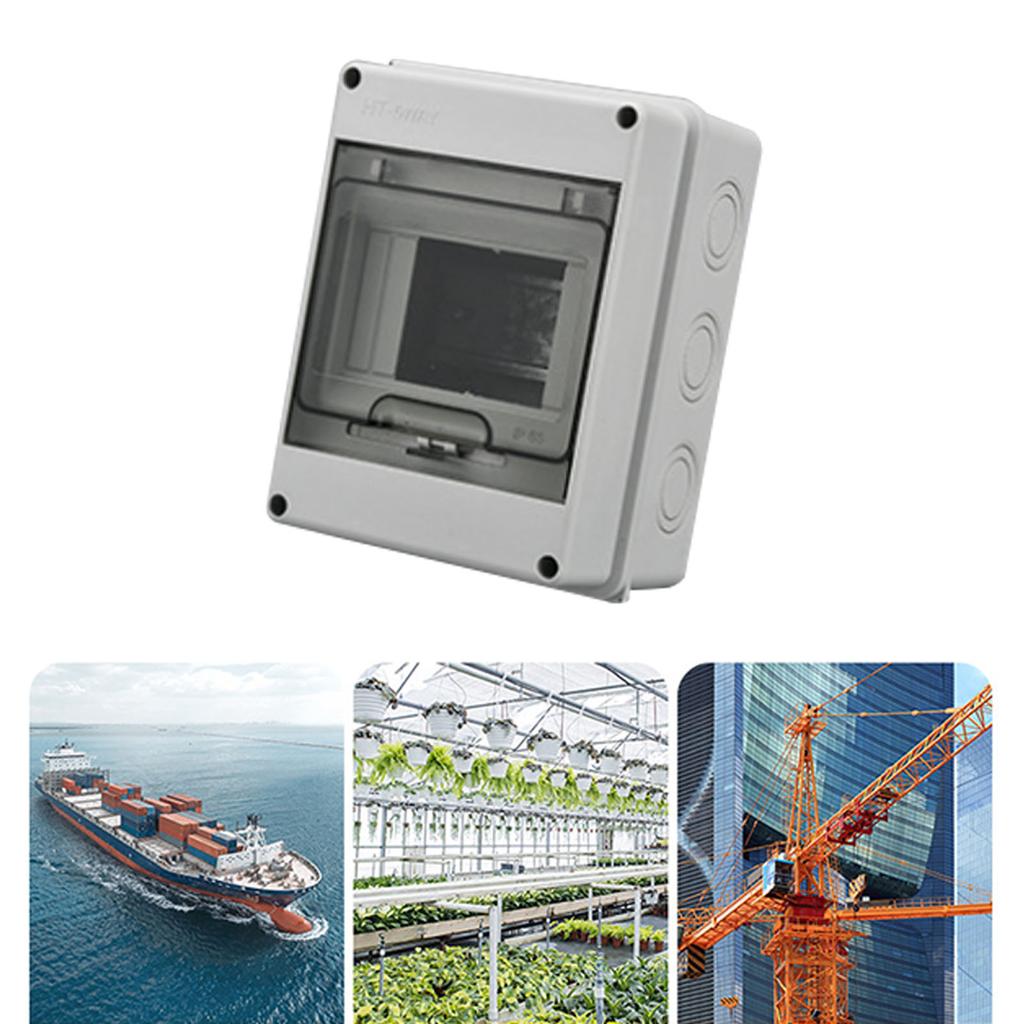 Distribution Protection Box Waterproof Windproof Circuit Breaker Box with Transparent Cover for Construction Machinery