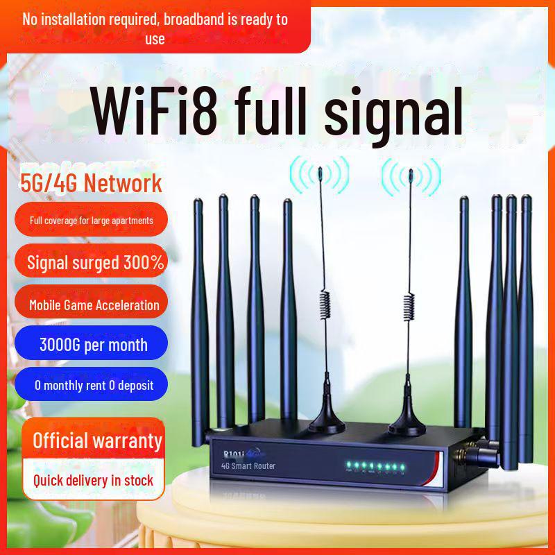 Промышленный портативный беспроводной WiFi-роутер 2024 года - Не требует подключения к широкополосной сети