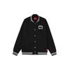 Dickies Однобортная полосатая бейсбольная куртка с принтом букв, унисекс, черная DK011147CC2