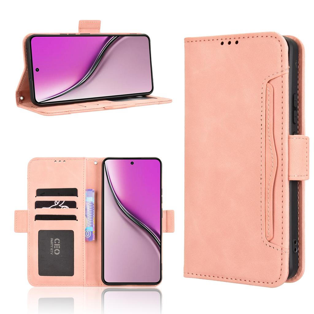 For Realme Neo7x 5G/Realme 14 5G/Realme P3 5G Leather Case Phone Wallet Cover with Multiple Card Slots
