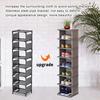 Metal Shoe Organizer Multiple Layers Dormitory Storage Rack Stackable Shelf Adjustable Storage Cabinet Save Space For Bedroom
