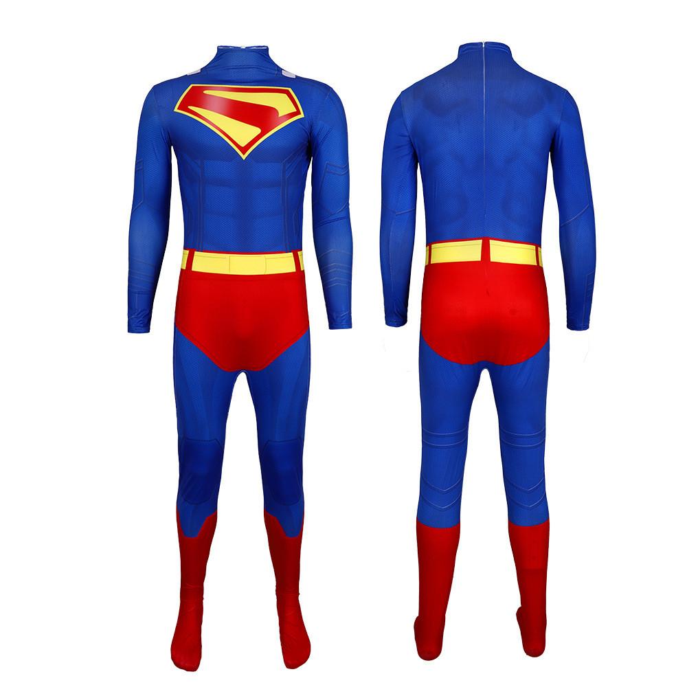 Superman Cosplay Costume With Polyester Material For Cosplay Events And Themed Parties